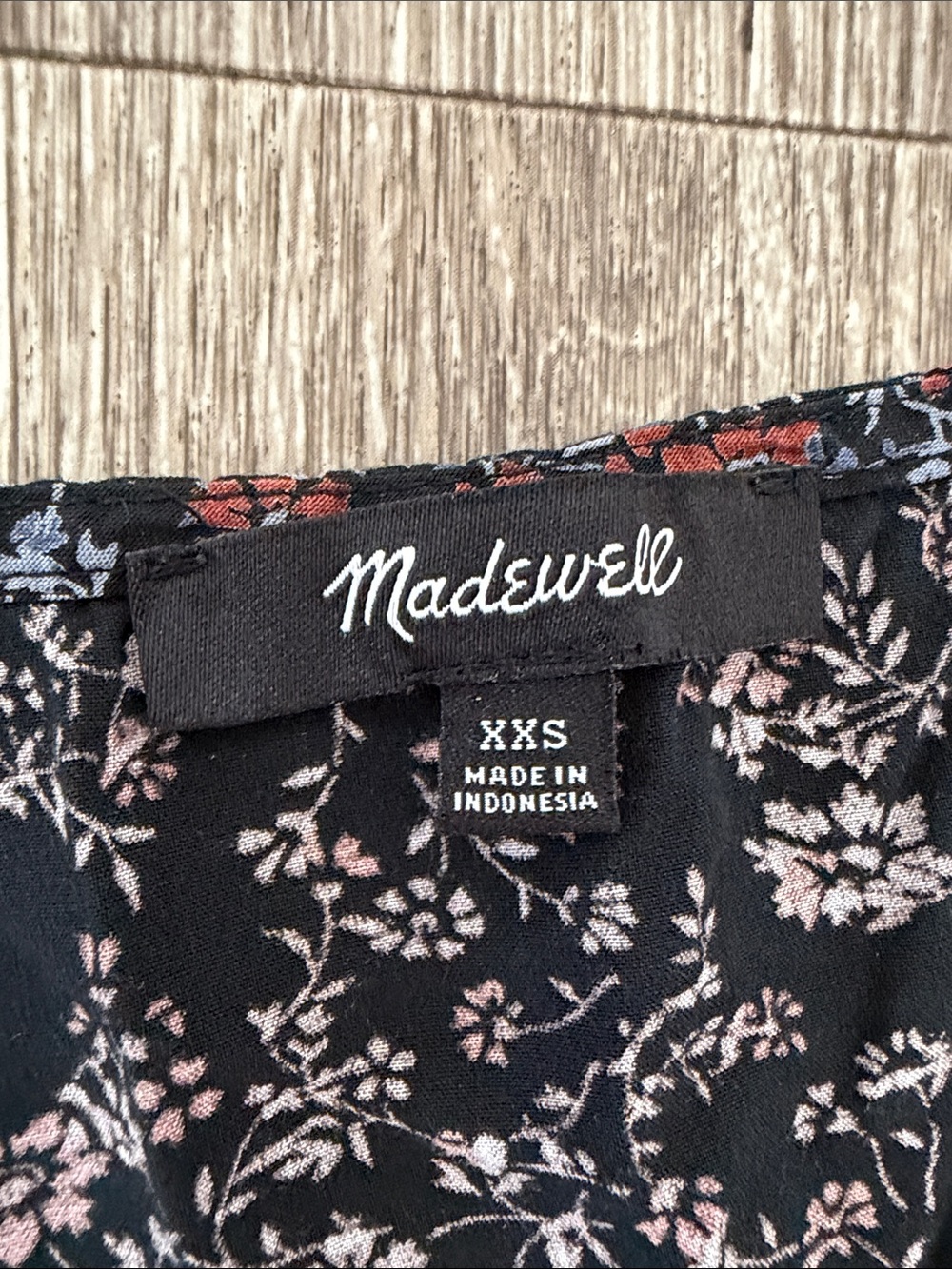 Madewell floral printed button front midi dress blue awakened blooms XXS - Picture 4 of 5